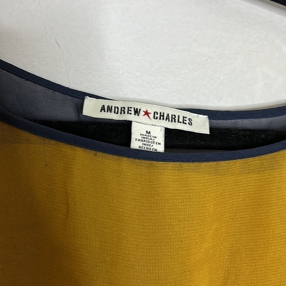 Andrew Charles sheer paisley trapeze relaxed bohemian blouse sheer medium - Picture 3 of 8